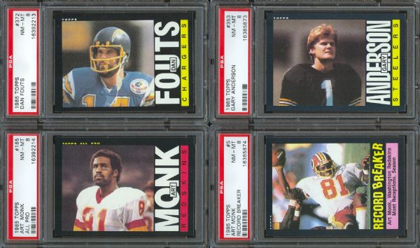 1985 Topps PSA Graded Collection (20) Including Elway & Montana