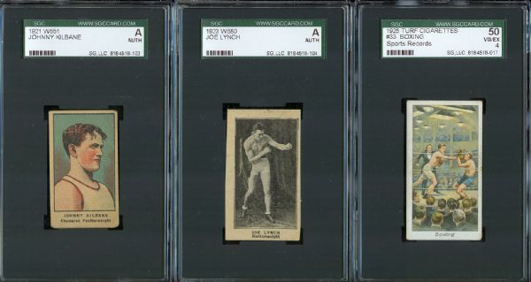 1920s Boxing Cards (3) SGC