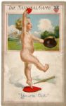 Early 1900s "The National Game" Postcard
