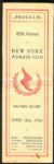 1908 New York Athletic Club Program 