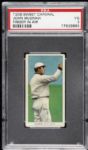 1909 - 11 T206 John McGraw New York Giants Finger in Air Sweet Caporal Back Card - PSA VG 3