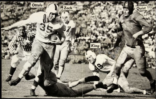 1944 Dick Ottele Washington Huskies "The Sporting News Collection Archives" Original First Generation 8.5" x 13" Choice Jumbo Oversized Photo (TSN Collection Hologram/MEARS Photo LOA) 1:1, Unique