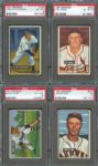 1951 Bowman PSA Graded Collection (4)