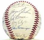 1967 Chicago Cubs Team Signed ONL (Giles) Baseball w/ 26 Sigs. - JSA 