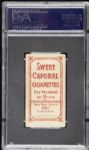 1909 - 11 T206 John McGraw New York Giants Finger in Air Sweet Caporal Back Card - PSA VG 3