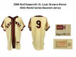 1964 Red Hayworth St. Louis Browns 20th Anniversary World Series Professional Model Game Worn Jersey (MEARS A9)  