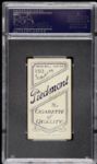 1909 - 11 Ty Cobb Detroit Tigers Green Portrait Piedmont Back Card - PSA VG/EX 4 Rare Variation