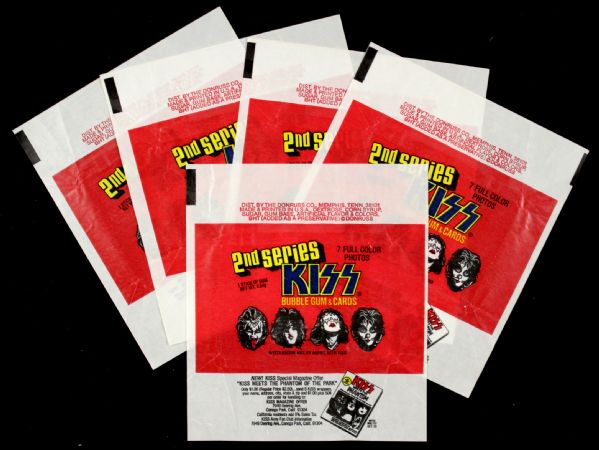 1978 Donruss KISS 2nd Series Wrappers (5)
