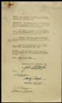 1946-48 Stan Patrick Chicago American Gears Signed Contract - JSA 