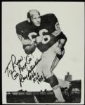 1993-94 Ray Nitschke Green Bay Packers Signed Photo Postcard & 8 x 10 - JSA 