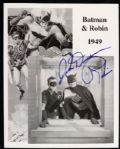1949 John Duncan Batman & Robin Signed 8" x 10" Photo - JSA 