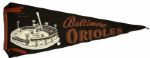 1950s-70 Baseball Pennants - Collection of 