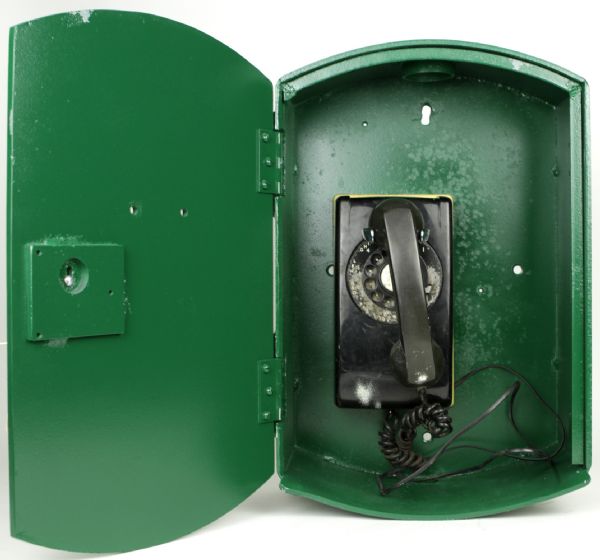 1950  Memorial Stadium Telephone & Iron Encasement - Balitore Orioles - Baltimore Colts - Stadium LOA