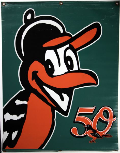 2004 Baltimore Orioles 29" x 38" Camden Yards Stadium Banner