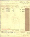 Hank Aaron Milwaukee Braves  & Family Signed Receipts - JSA 