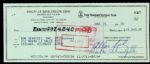 1970 Allan Bud Selig Milwaukee Brewers Signed Check During Teams First Season in Milwaukee - JSA 