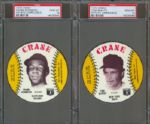 1976 Crane Potato Chips Discs PSA Graded Gem Mint 10 Collection (5) Including Seaver & Palmer