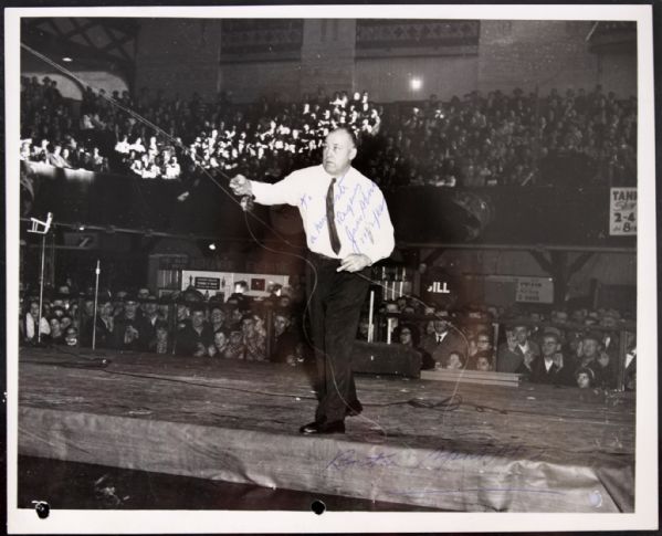 1962 Jack Sharkey Worlds Best Fly Fisher Signed 8" x 10" Photo - JSA