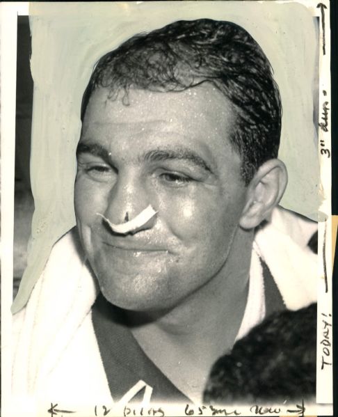 1954 Rocky Marciano "The Sporting News Collection Archives" Original Photo (Sporting News Collection Hologram/MEARS Photo LOA)