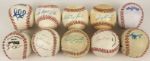 1980s-90s Massive Collection of Single Signed Baseballs Over 60 Signed Incl. Ted Williams, Harry Caray Norm Cash - JSA 