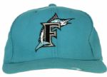 1993 Jeff Conine Florida Marlins Game Worn Cap (MEARS Auction LOA)