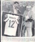 1969-90 Joe Namath New York Jets St. Louis Rams The Sporting News Collection Archives Original Photos (Sporting News Collection Hologram/MEARS Photo LOA) - Lot of 14