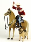 1960s Hartland Roy Rogers With Horse Bullet the Dog Saddle Hat & Guns 