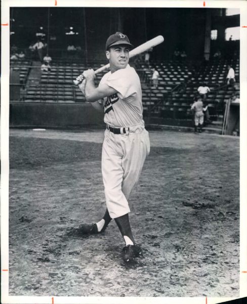 1952 Duke Snider Brooklyn Dodgers "The Sporting News Collection Archives" Original 8" x 10" Photo (Sporting News Collection Hologram/MEARS Photo LOA)