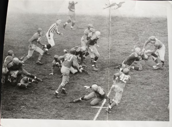 1940 Very Rare Joe Laws Green Bay Packers New York Giants "TSN Collection Archives" Original First Generation 11" x 13.5" Choice Jumbo Oversized Photo (TSN Hologram/MEARS Photo LOA) 1:1, Unique
