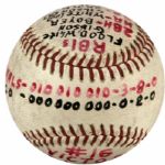 1965 Bob Gibson St. Louis Cardinals Game-Used Baseball From Game He Hit Home Run - JSA