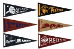 1950s-70 Baseball Pennants - Collection of 