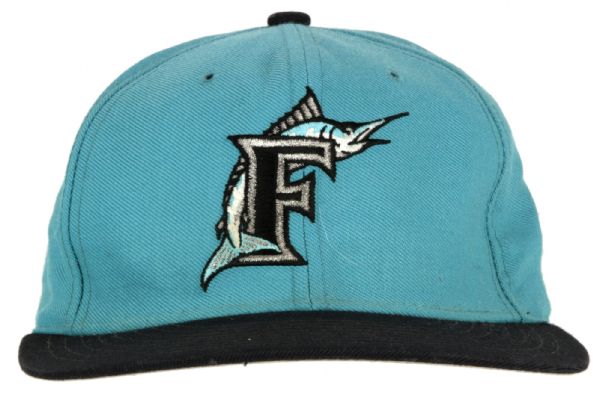1995-96 Terry Pendleton Florida Marlins Game Worn Cap (MEARS Auction LOA)