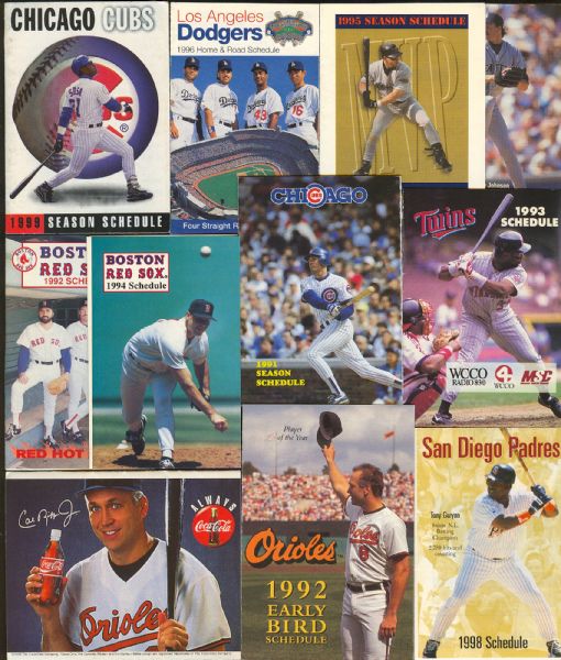 1970s-2000s Pocket Schedules Collection (63)