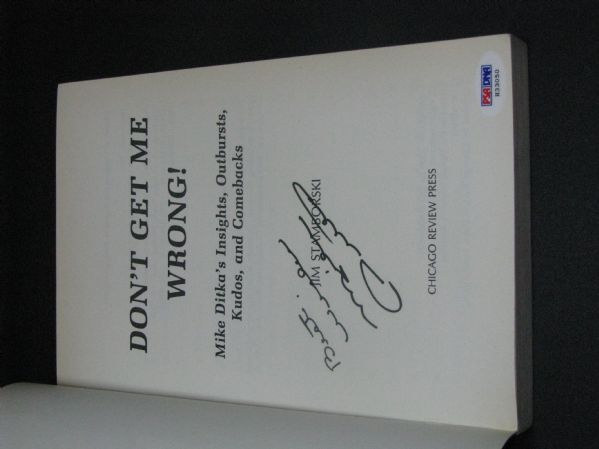 Mike Ditka Chicago Bears Signed "Dont Get Me Wrong!" Softcover Book (PSA/DNA)