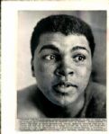 1965 Muhammad Ali - Fighting Face of Cassius Clay 8" x 10" Photo