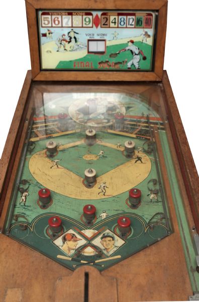 1940s Detroit Tigers vs. Cincinnati Reds Pinball Game