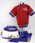 1987-88 Washington Bullets Game Worn Warmup, Pants, and Shorts - MEARS Auction LOA