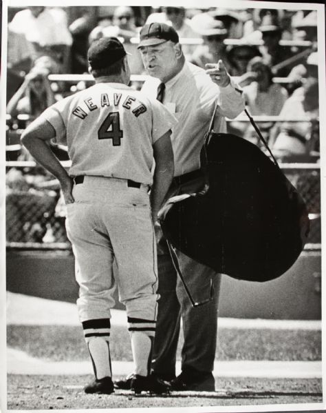 1969 Earl Weaver Baltimore Orioles "TSN Collection Archives" Original First Generation 11" x 14" Choice Jumbo Oversized Photo (TSN Collection Hologram/MEARS Photo LOA) 1:1, Unique
