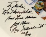 1990s Ray Nitschke Green Bay Packers & Dick Butkus Chicago Bears Signed Oversized Poster - JSA 