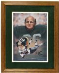 Ray Nitschke Green Bay Packers "Route 66" Signed Print 16" x 23" Display (471/660) - MEARS 