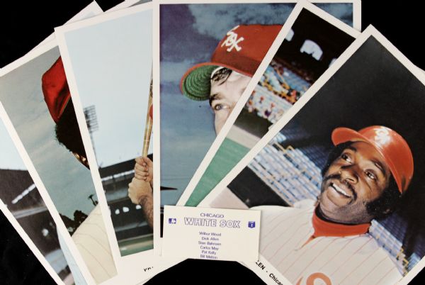 1972 Circa Chicago White Sox Player Photos - Dick Allen Carlos May Wilbur Wood - Lot of 6