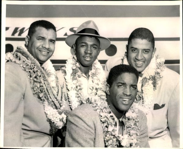 1952-53 Roy Campanella Hawaiian All Star Exhibition "The Sporting News Collection Archives" Original Photos (Sporting News Collection Hologram/MEARS Photo LOA) - Lot of 2