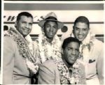1952-53 Roy Campanella Hawaiian All Star Exhibition "The Sporting News Collection Archives" Original Photos (Sporting News Collection Hologram/MEARS Photo LOA) - Lot of 2