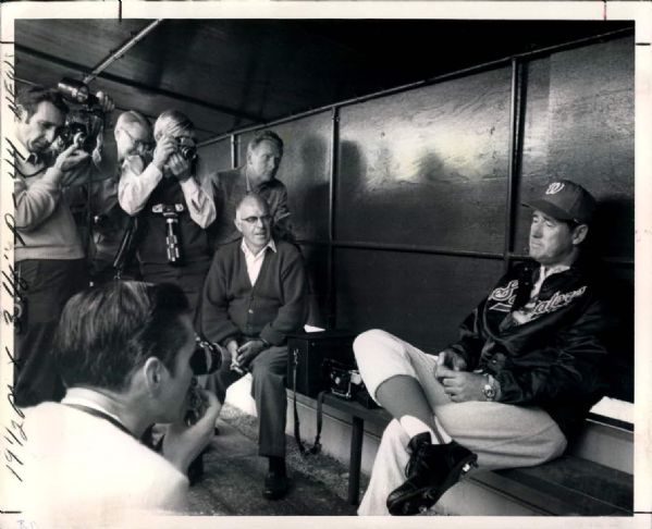 1969-71 circa Ted Williams Washington Senators "The Sporting News Collection Archives" Original Photos (Sporting News Collection Hologram/MEARS Photo LOA) - Lot of 4