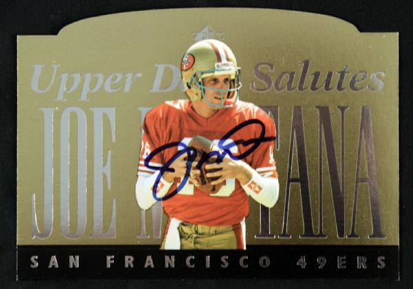 1995 Joe Montana Kansas City Chiefs Signed Card -  JSA