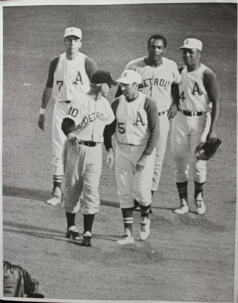 1967 Detroit Tigers Kansas City As Brawl "TSN Collection Archives" Original First Generation Choice Jumbo Oversized Photos (TSN Collection Hologram/MEARS Photo LOA) 1:1, Unique - Lot of 7