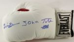 1990s Big John Tate Signed Boxing Glove (Dec. 98) - JSA
