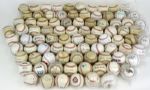 1980s-90s Massive Collection of Single Signed Baseballs Over 60 Signed Incl. Ted Williams, Harry Caray Norm Cash - JSA 