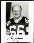 1990s Ray Nitschke Green Bay Packers Signed 8 x 10 Photo - Lot of 3