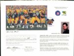 1997 Super Bowl XXXI Green Bay Packers America's Pack Signed by Brett Favre - MEARS